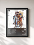 #noir Tableau de l'album You Made Me This Way de Vory, cadre noir, imprimé et encadré en France