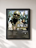 #noir Tableau de l'album Vivre et mourir à Dakar de Alpha 5.20, cadre noir, imprimé et encadré en France