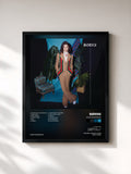 #noir Tableau de l'album Blue Madonna de BØRNS, cadre noir, imprimé et encadré en France