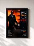 #noir Tableau de l'album Piano Solo de Hank Jones, cadre noir, imprimé et encadré en France