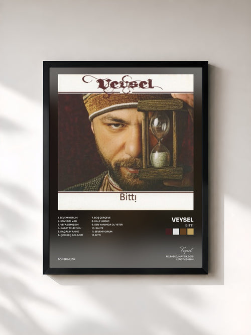 Veysel · Bitti — Affiche encadrée
