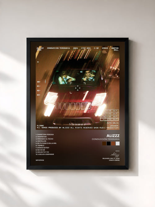 Alizzz · Conducción Temeraria — Affiche encadrée