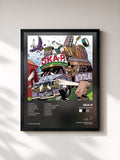 #noir Tableau de l'album Incontrolable de Ska-P, cadre noir, imprimé et encadré en France