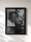#noir Tableau de l'album No Love Lost de Blxst, cadre noir, imprimé et encadré en France