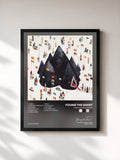 #noir Tableau de l'album Home of the Strange de Young the Giant, cadre noir, imprimé et encadré en France