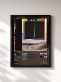 #noir Tableau de l'album i,i de Bon Iver, cadre noir, imprimé et encadré en France
