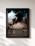 #noir Tableau de l'album 25 de G Herbo, cadre noir, imprimé et encadré en France