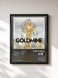 #noir Tableau de l'album Goldmine de Gabby Barrett, cadre noir, imprimé et encadré en France