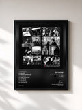 #noir Tableau de l'album Where Have You Been? de Jaykae, cadre noir, imprimé et encadré en France
