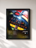 #noir Tableau de l'album Turning Back the Time de Foreigner, cadre noir, imprimé et encadré en France