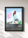 #noir Tableau de l'album My Love Is Growing de Gyptian, cadre noir, imprimé et encadré en France