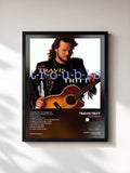 #noir Tableau de l'album T-R-O-U-B-L-E de Travis Tritt, cadre noir, imprimé et encadré en France