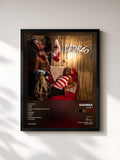 #noir Tableau de l'album Ladrão de Djonga, cadre noir, imprimé et encadré en France