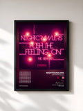 #noir Tableau de l'album Push the Feeling On (The Remixes) de Nightcrawlers, cadre noir, imprimé et encadré en France