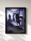 #noir Tableau de l'album All Shook Up de Cheap Trick, cadre noir, imprimé et encadré en France