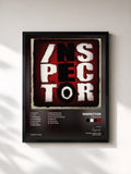 #noir Tableau de l'album Inspector de Inspector, cadre noir, imprimé et encadré en France