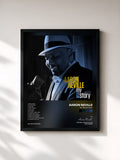 #noir Tableau de l'album My True Story de Aaron Neville, cadre noir, imprimé et encadré en France