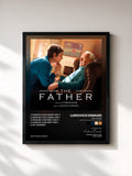 #noir Tableau de l'album The Father (Original Motion Picture Soundtrack) de Ludovico Einaudi, cadre noir, imprimé et encadré en France