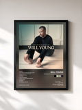 #noir Tableau de l'album Crying on the Bathroom Floor de Will Young, cadre noir, imprimé et encadré en France
