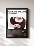#noir Tableau de l'album Bring Me Your Love de City and Colour, cadre noir, imprimé et encadré en France