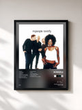 #noir Tableau de l'album Testify de M People, cadre noir, imprimé et encadré en France