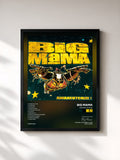 #noir Tableau de l'album Awaneutchize de Big Mama, cadre noir, imprimé et encadré en France