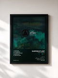 #noir Tableau de l'album Atlas: Darkness de Sleeping At Last, cadre noir, imprimé et encadré en France