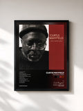 #noir Tableau de l'album New World Order de Curtis Mayfield, cadre noir, imprimé et encadré en France