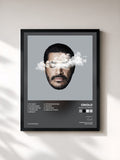 #noir Tableau de l'album Ainda Há Tempo de Criolo, cadre noir, imprimé et encadré en France