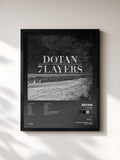 #noir Tableau de l'album 7 Layers (Special Edition) de Dotan, cadre noir, imprimé et encadré en France