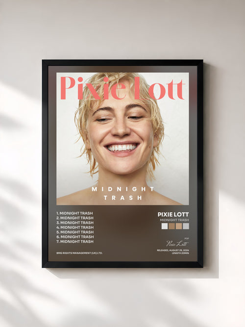 Pixie Lott · Midnight Trash — Affiche encadrée