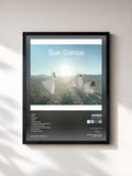 #noir Tableau de l'album Sun Dance de Aimer, cadre noir, imprimé et encadré en France