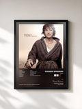 #noir Tableau de l'album Inno de Gianna Nannini, cadre noir, imprimé et encadré en France