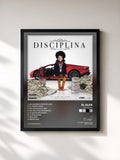 #noir Tableau de l'album Disciplina de El Alfa, cadre noir, imprimé et encadré en France