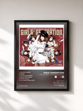#noir Tableau de l'album 소원을 말해봐 Genie - The Second Mini Album de Girls' Generation, cadre noir, imprimé et encadré en France