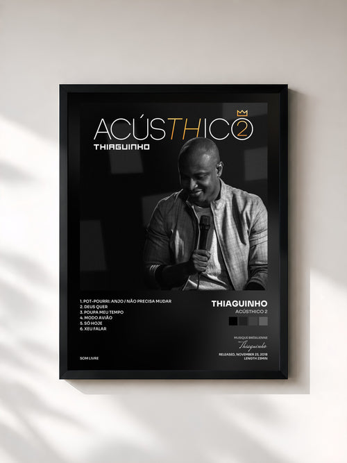 Thiaguinho · AcúsTHico 2 — Affiche encadrée