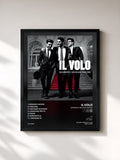 #noir Tableau de l'album Sanremo grande amore de Il Volo, cadre noir, imprimé et encadré en France