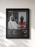#noir Tableau de l'album Zavier de Fetty Wap, cadre noir, imprimé et encadré en France