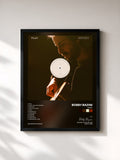 #noir Tableau de l'album Pearl de Bobby Bazini, cadre noir, imprimé et encadré en France
