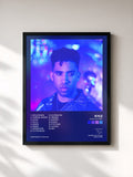 #noir Tableau de l'album Light of Mine de Kyle, cadre noir, imprimé et encadré en France