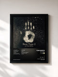 #noir Tableau de l'album Beat Tape 2 de Tom Misch, cadre noir, imprimé et encadré en France