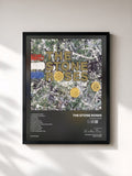 #noir Tableau de l'album Stone Roses de The Stone Roses, cadre noir, imprimé et encadré en France