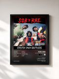 #noir Tableau de l'album Strictly Only Brothers de SOB X RBE, cadre noir, imprimé et encadré en France