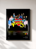 #noir Tableau de l'album Vaselina de Timbiriche, cadre noir, imprimé et encadré en France