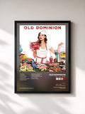 #noir Tableau de l'album Meat and Candy de Old Dominion, cadre noir, imprimé et encadré en France