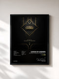 #noir The Music of League of Legends, Vol. 1 von League of Legends als gerahmter Kunstdruck, schwarzer Rahmen, gedruckt und gerahmt in Frankreich