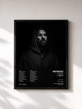 #noir Tableau de l'album Reloaded de Metrickz, cadre noir, imprimé et encadré en France