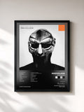 #noir Tableau de l'album Madvillainy de Madvillain, cadre noir, imprimé et encadré en France