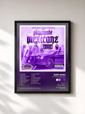 #noir Tableau de l'album Playamade Mexicanz (Chopped Not Slopped) de Baby Bash, cadre noir, imprimé et encadré en France