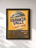 #noir Tableau de l'album I Go Ape de Frankie Valli, cadre noir, imprimé et encadré en France